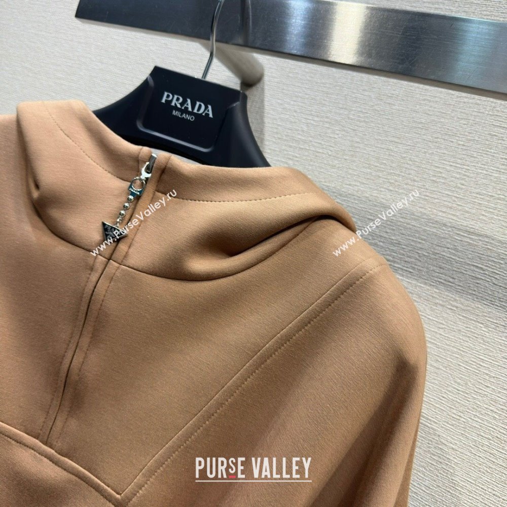 Prada Cotton Dress P022626 Brown 2024 (Q-24022626)