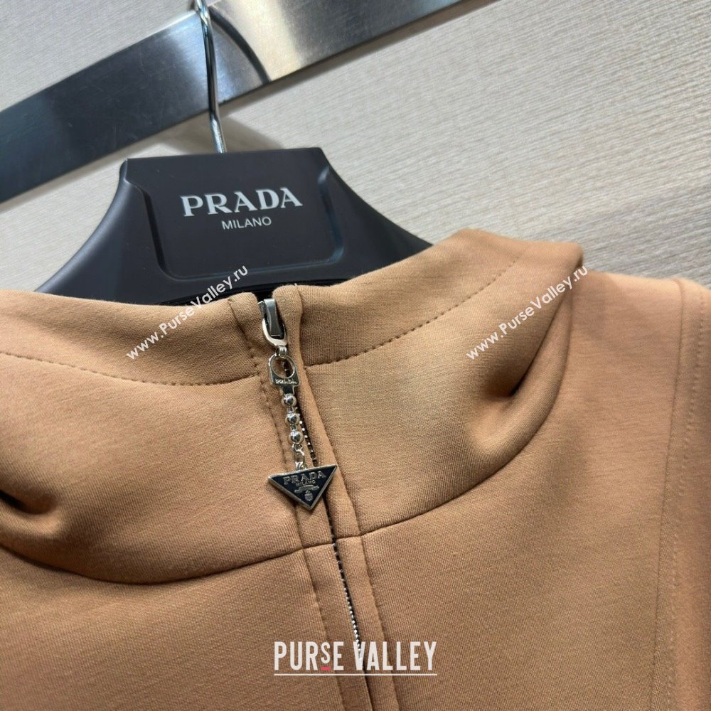 Prada Cotton Dress P022626 Brown 2024 (Q-24022626)