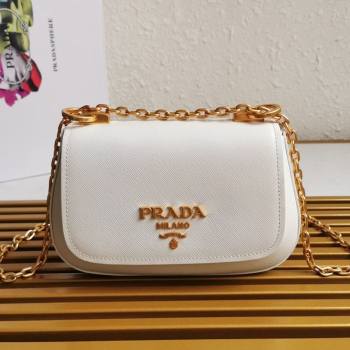 Prada Saffiano Leather Shoulder Bag 1BD275 White 2020 (YZ-21031917)