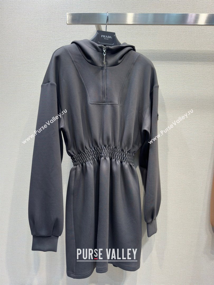 Prada Cotton Dress P022627 Grey 2024 (Q-24022627 )