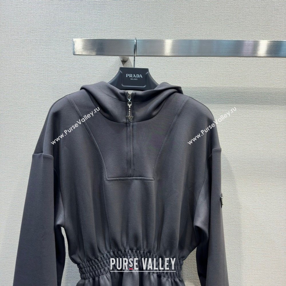Prada Cotton Dress P022627 Grey 2024 (Q-24022627 )