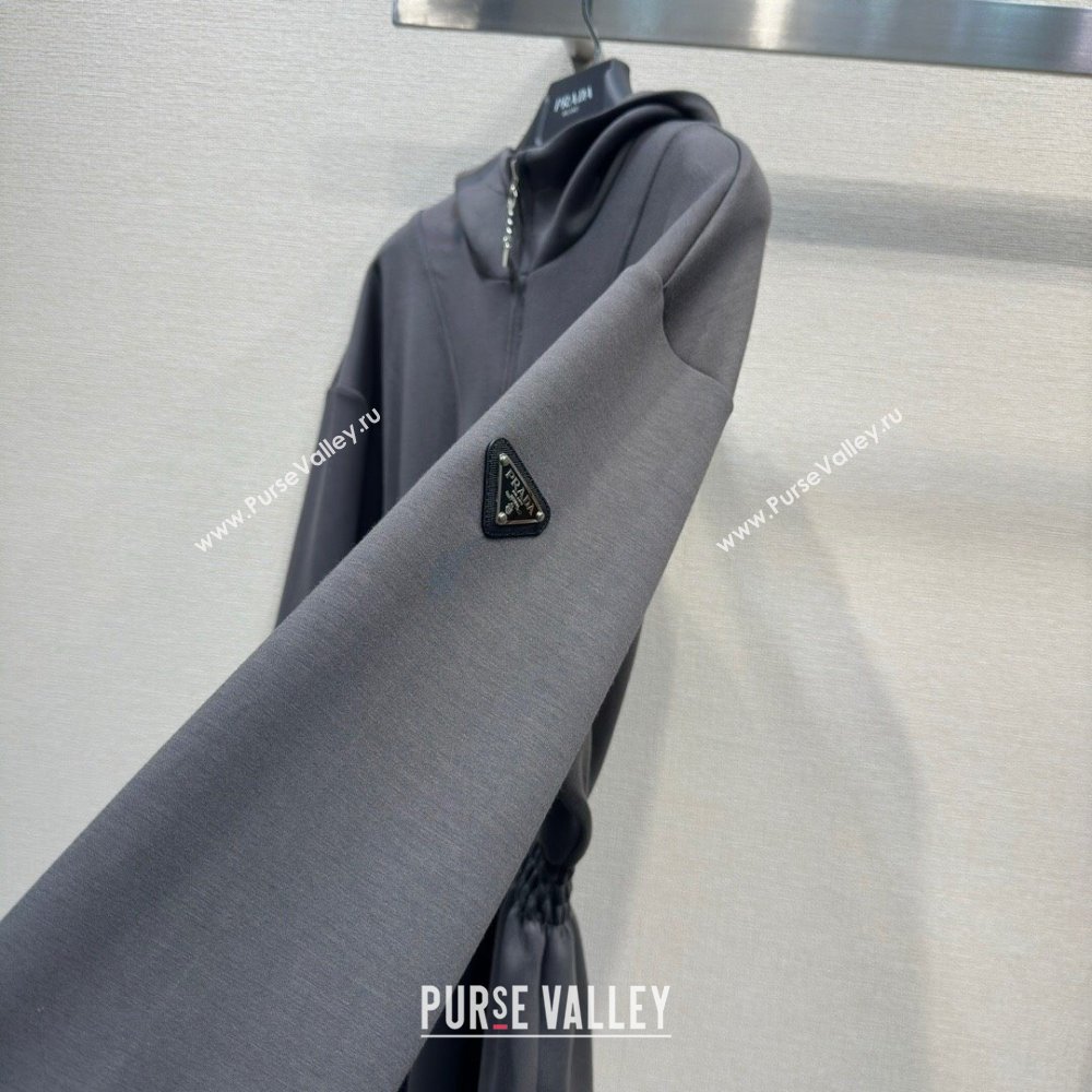 Prada Cotton Dress P022627 Grey 2024 (Q-24022627 )