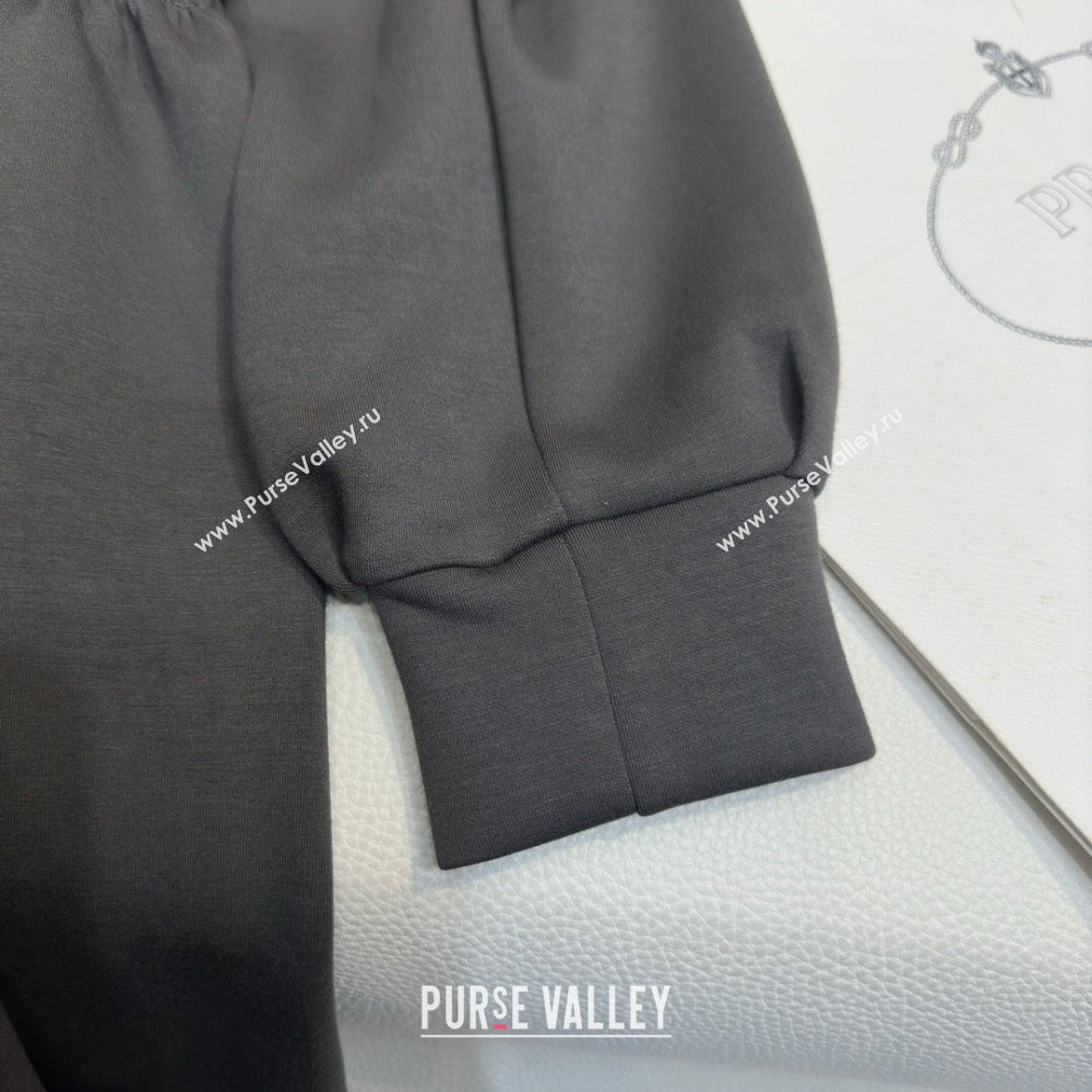 Prada Cotton Dress P022627 Grey 2024 (Q-24022627 )