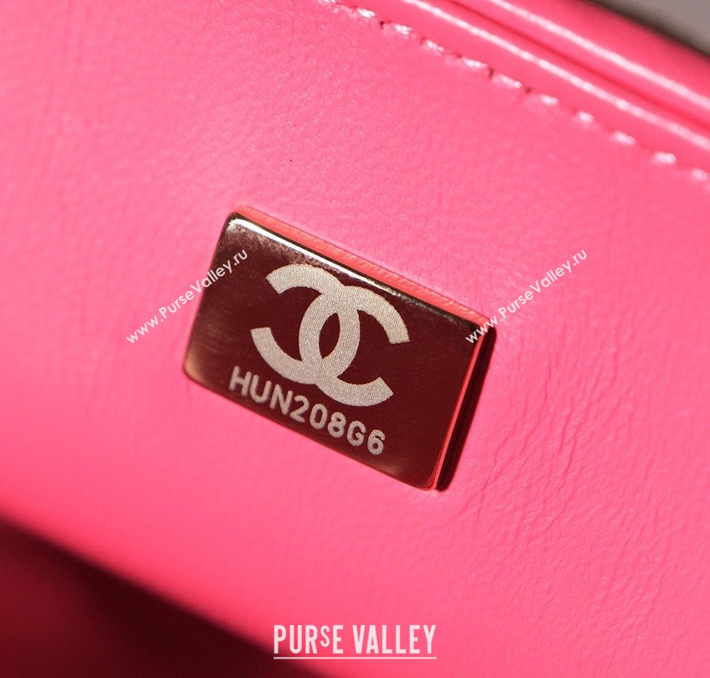 Chanel Raffia Straw and Calfskin Large Flap Bag AS5929 Beige/Pink 2025 (yezi-250813029)