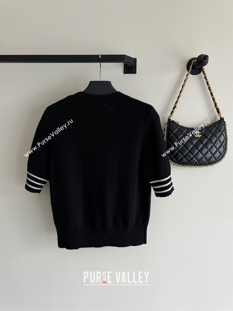 Prada Short-sleeved Sweater P022628 Black 2024 (Q-24022628)