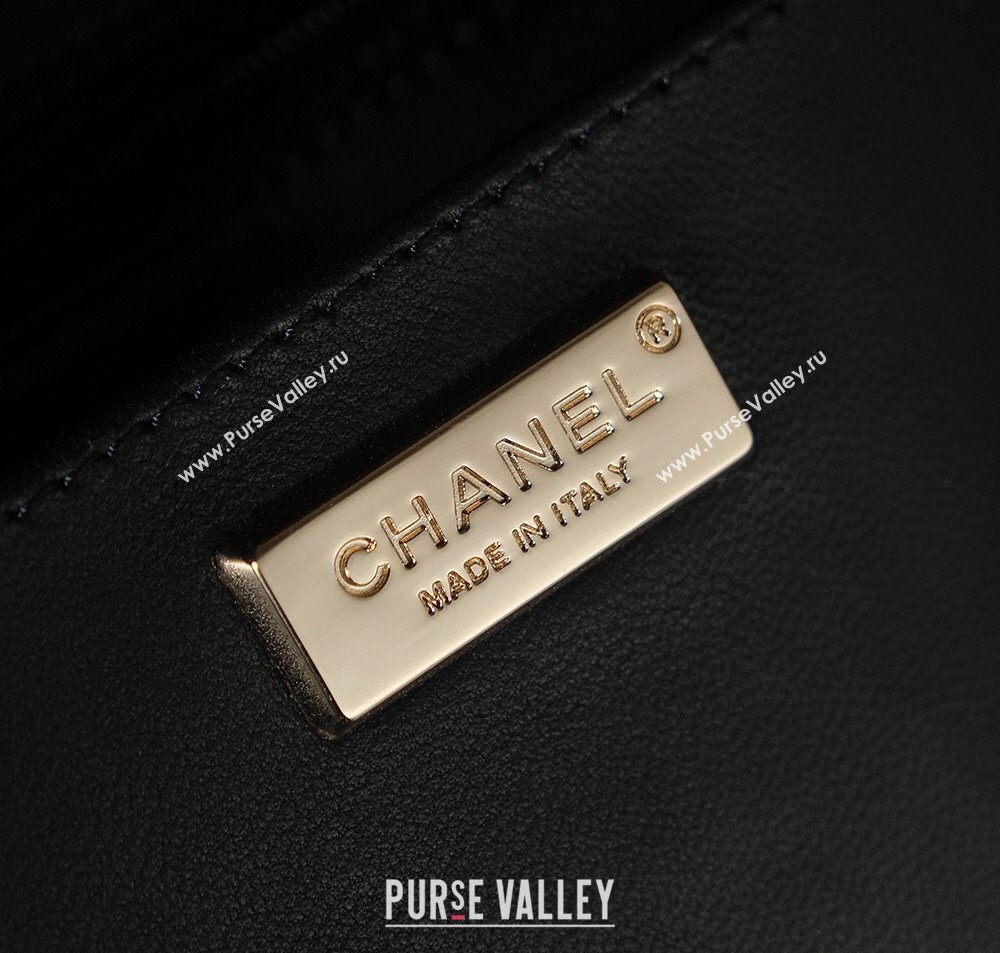 Chanel Raffia Straw and Calfskin Large Flap Bag AS5929 White/Black 2025 (yezi-251011019)