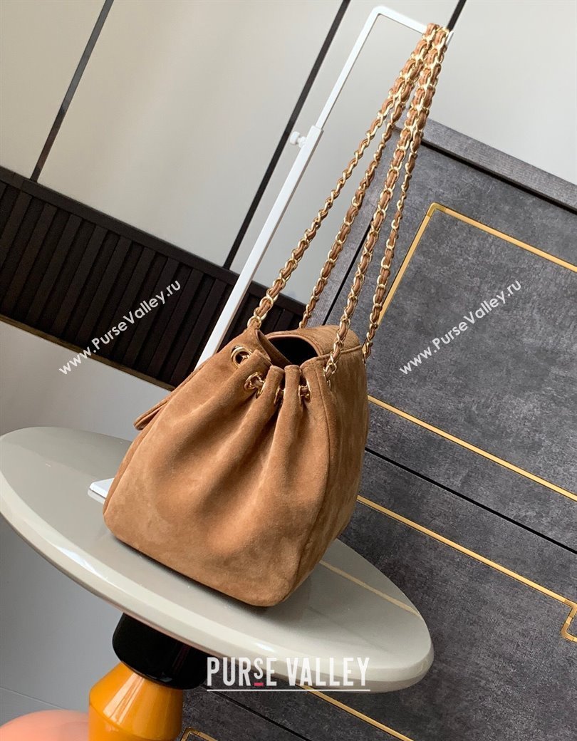 Chanel Brown Suede Flap Bag 2025 CH081302 (yezi-250813031)