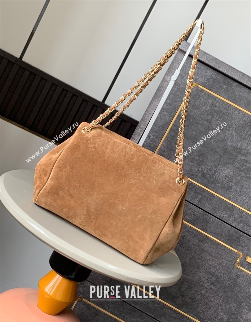 Chanel Brown Suede Flap Bag 2025 CH081302 (yezi-250813031)