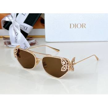 Dior Butterfly Sunglasses B1UF0A0 Brown 2024 (A-24062014)