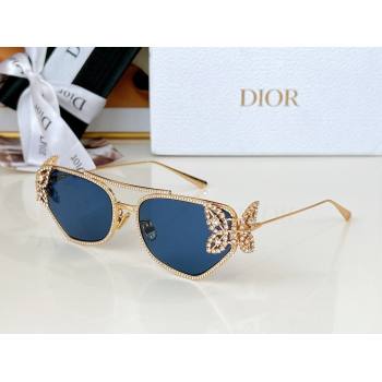 Dior Butterfly Sunglasses B1UF0A0 Blue 2024 (A-24062015)