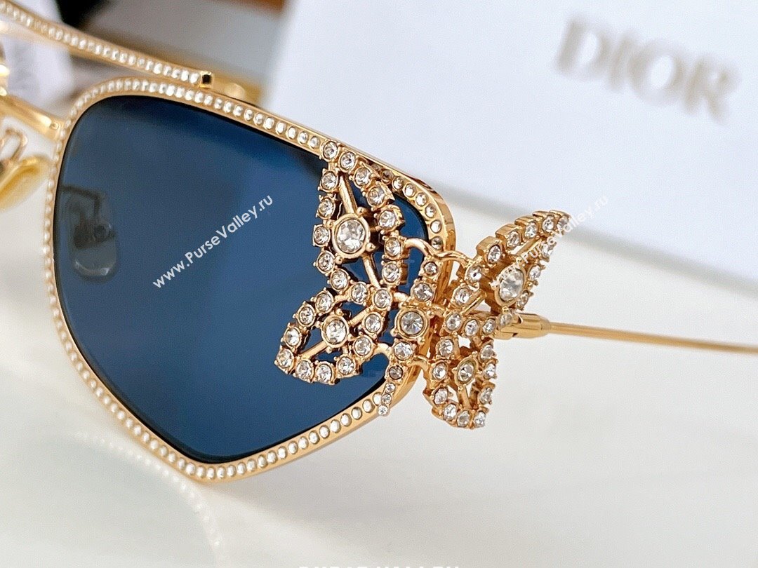 Dior Butterfly Sunglasses B1UF0A0 Blue 2024 (A-24062015)