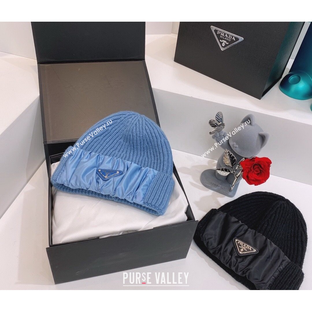 Prada Knit Hat Blue 2021 04 (MAO-21081865)