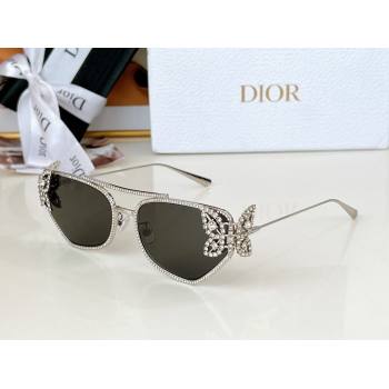 Dior Butterfly Sunglasses B1UF0A0 Black 2024 (A-24062016)