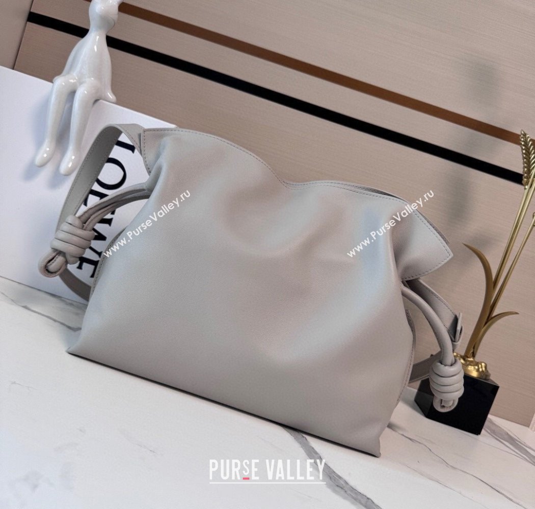 Loewe x Albers Medium Flamenco clutch in nappa calfskin Yellow/Grey 2025 262587 (nana-250925001)