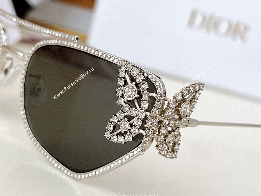 Dior Butterfly Sunglasses B1UF0A0 Black 2024 (A-24062016)