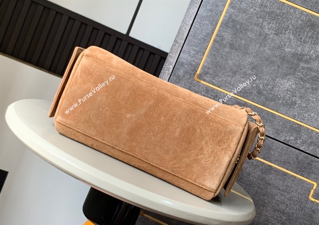 Chanel Brown Suede Bowling Bag 2025 CH081302 (yezi-250813032)