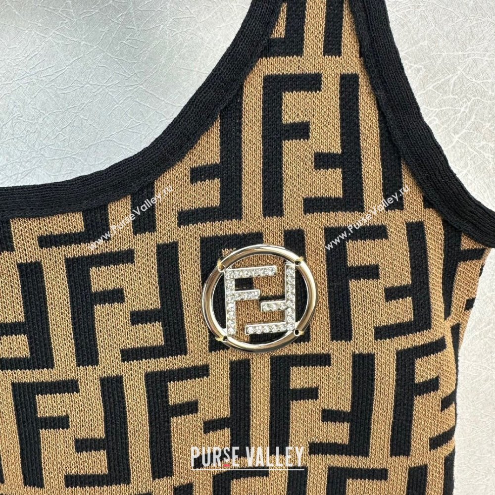 Fendi FF Vest F022633 Brown 2024 (Q-24022633)