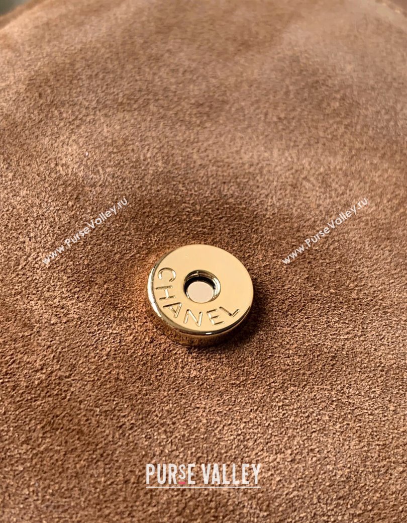 Chanel Brown Suede Bowling Bag 2025 CH081302 (yezi-250813032)