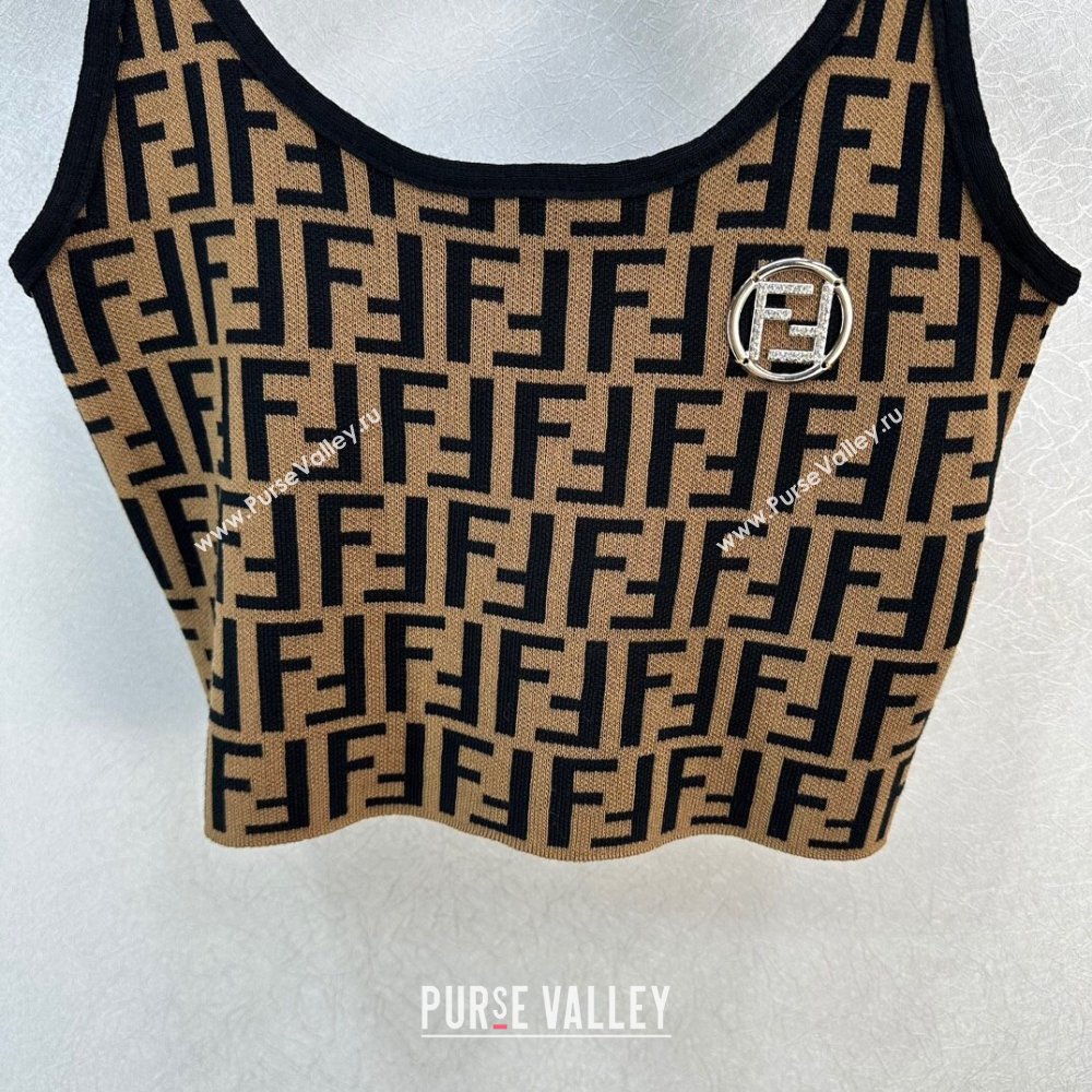Fendi FF Vest F022633 Brown 2024 (Q-24022633)