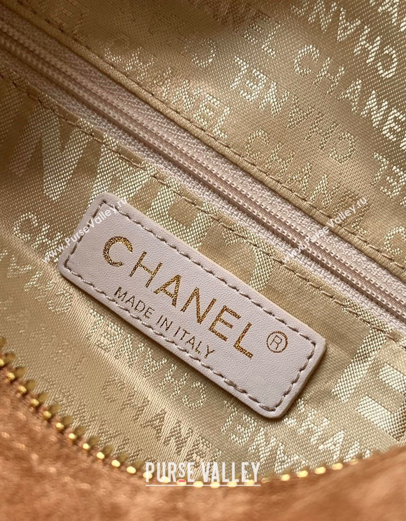 Chanel Brown Suede Bowling Bag 2025 CH081302 (yezi-250813032)