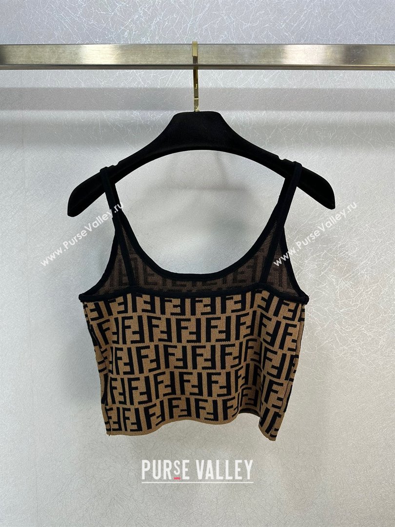 Fendi FF Vest F022633 Brown 2024 (Q-24022633)