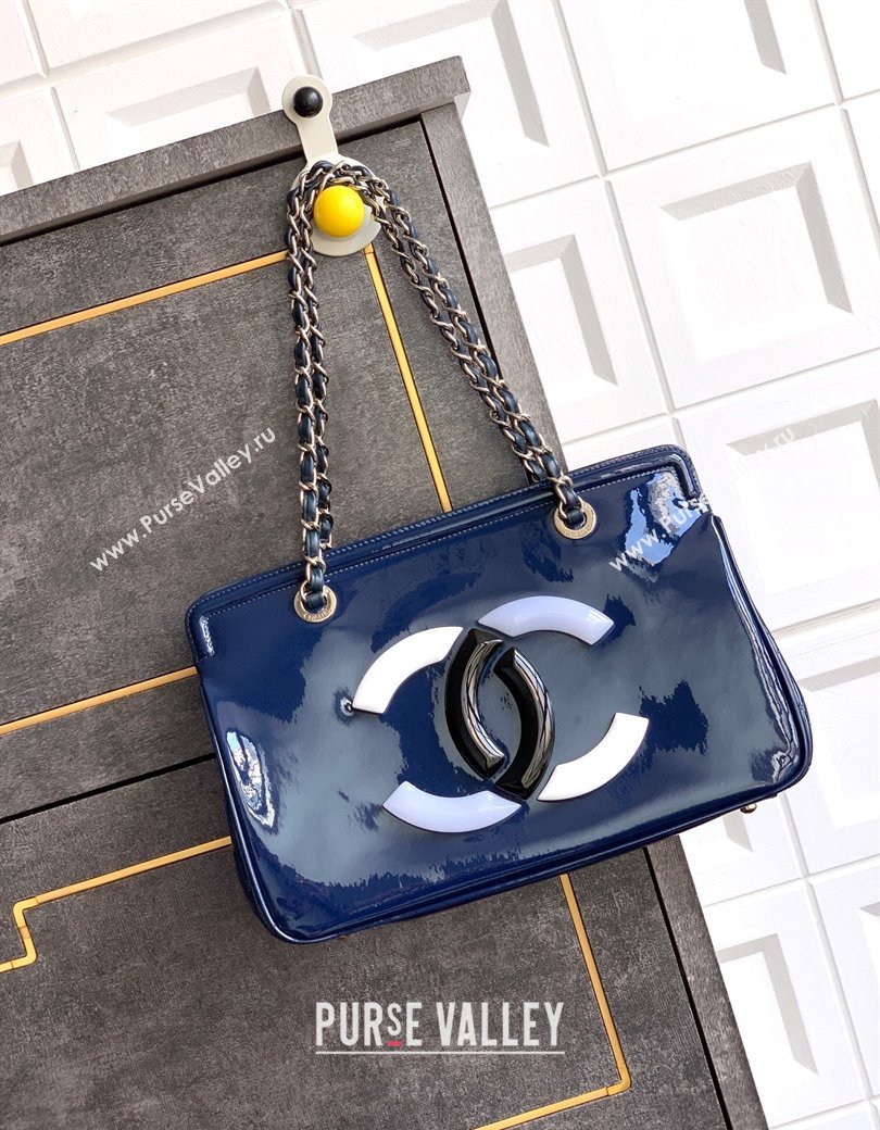 Chanel Maxi CC Shopping Bag Blue 2025 CH081304 (yezi-250813035)