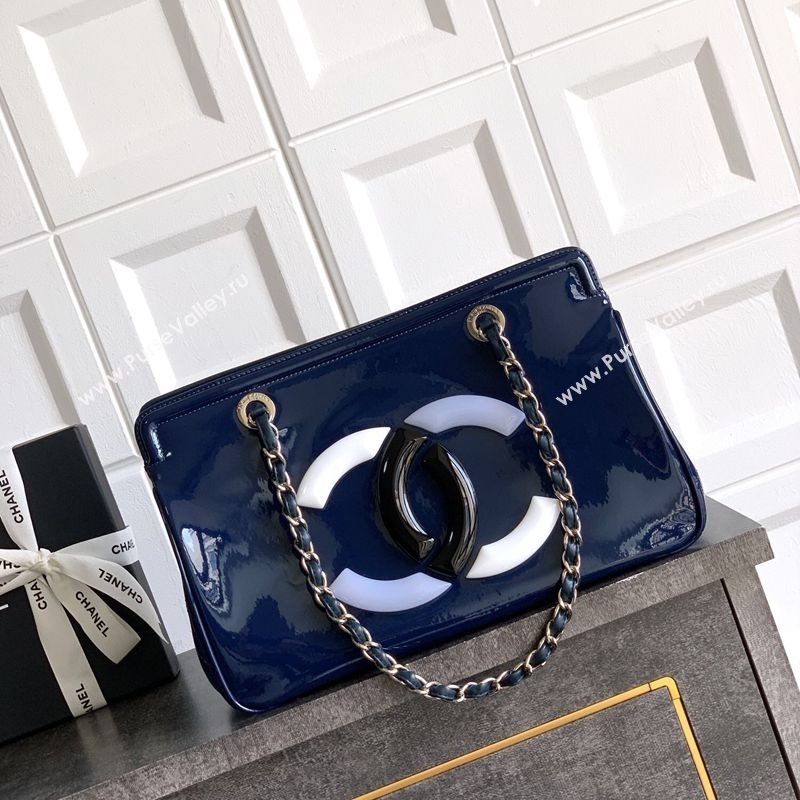 Chanel Maxi CC Shopping Bag Blue 2025 CH081304 (yezi-250813035)
