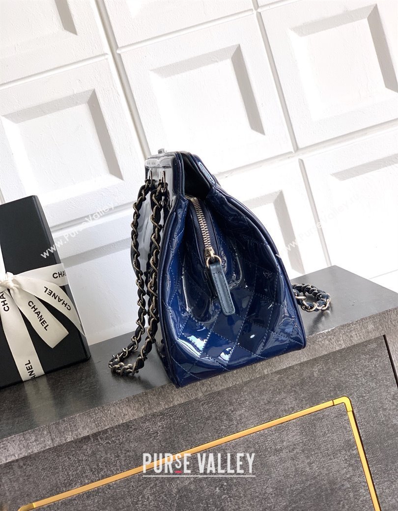 Chanel Maxi CC Shopping Bag Blue 2025 CH081304 (yezi-250813035)