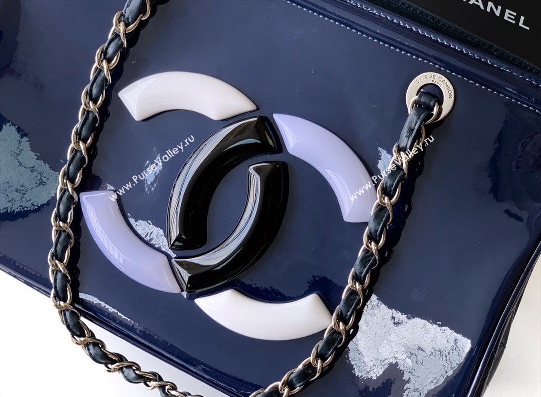 Chanel Maxi CC Shopping Bag Blue 2025 CH081304 (yezi-250813035)