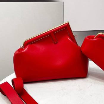 Fendi First Medium Nappa Leather Bag Red 2021 80018L (CL-21120249)