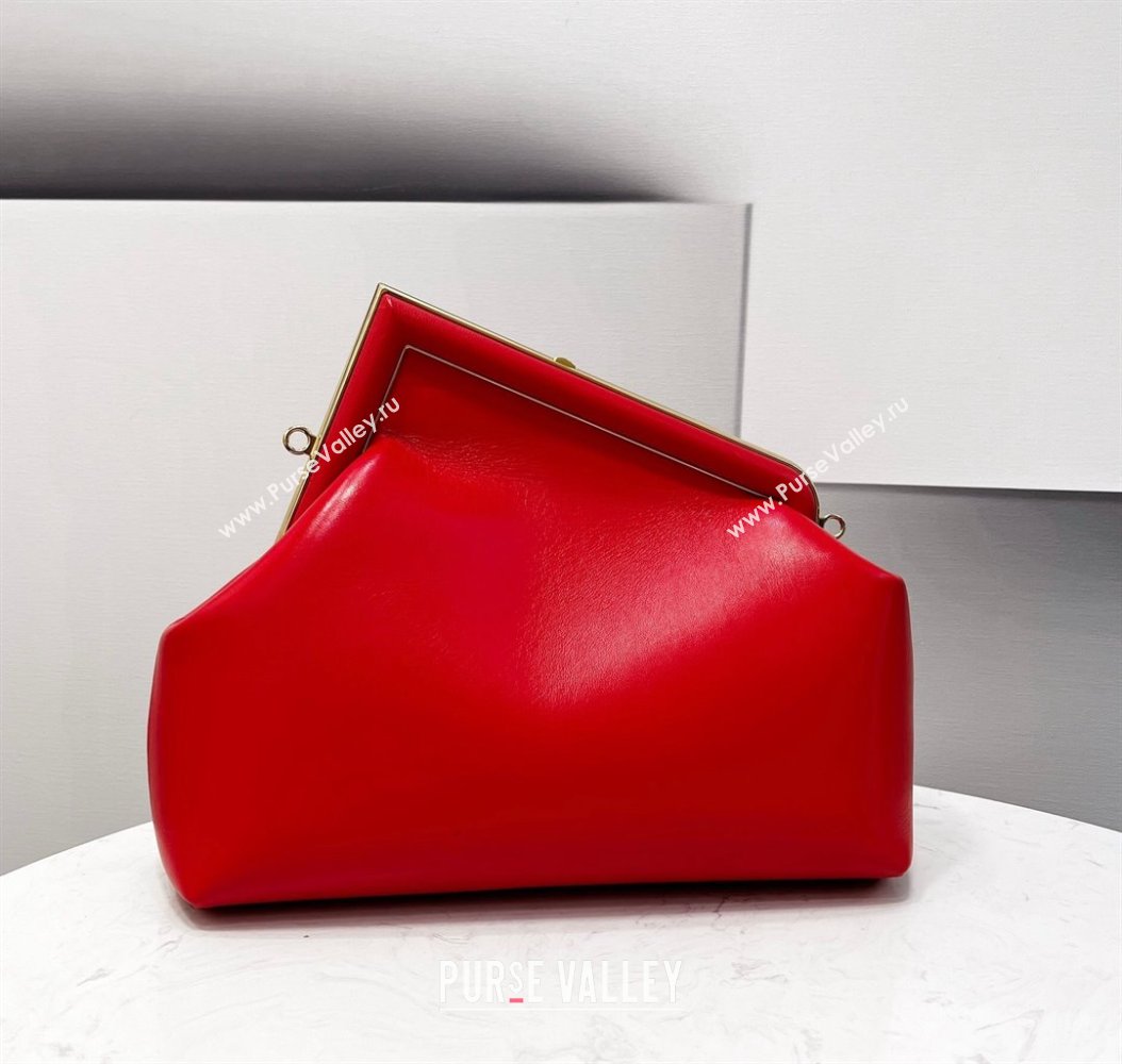 Fendi First Medium Nappa Leather Bag Red 2021 80018L (CL-21120249)