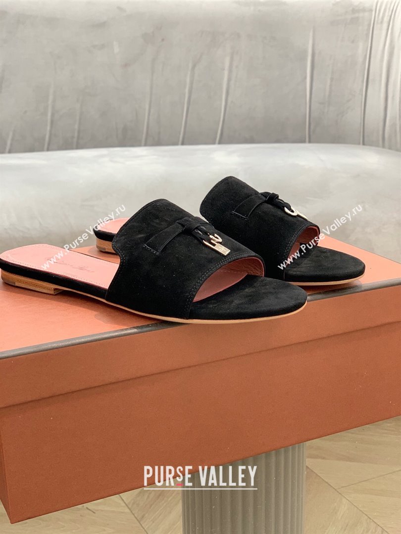 LP Summer Charms Sandal in Black Suede 2023 (KL-23111802)