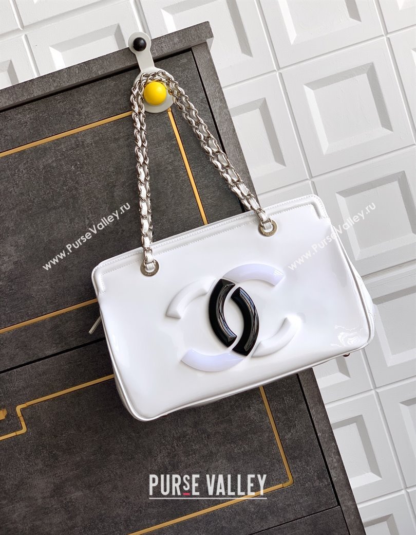 Chanel Maxi CC Shopping Bag White 2025 CH081304 (yezi-250813038)