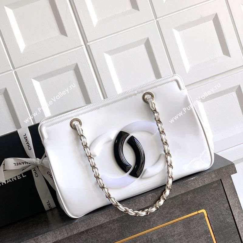 Chanel Maxi CC Shopping Bag White 2025 CH081304 (yezi-250813038)