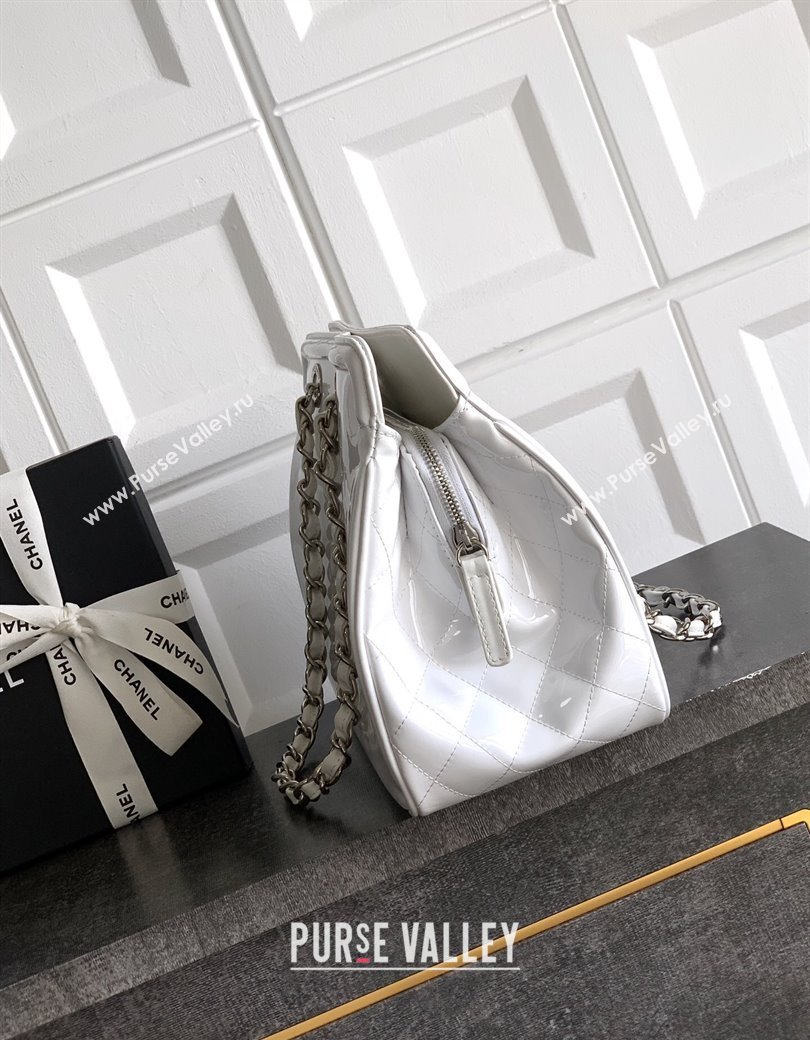 Chanel Maxi CC Shopping Bag White 2025 CH081304 (yezi-250813038)
