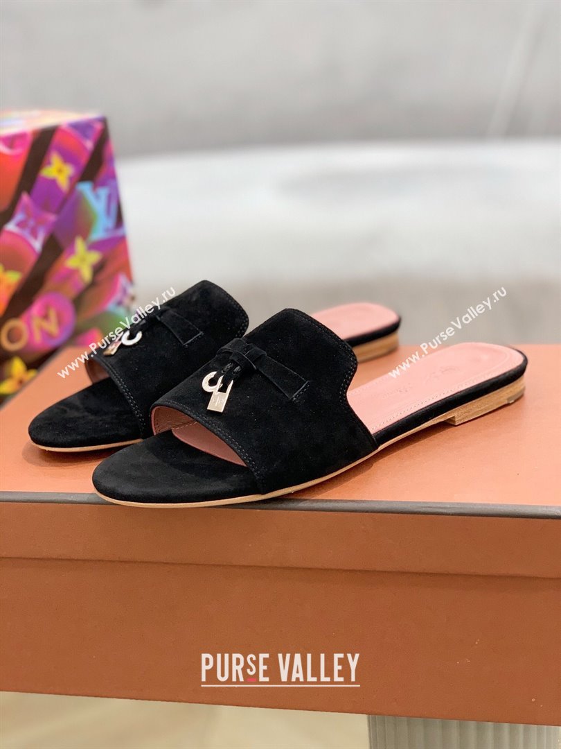 LP Summer Charms Sandal in Black Suede 2023 (KL-23111802)