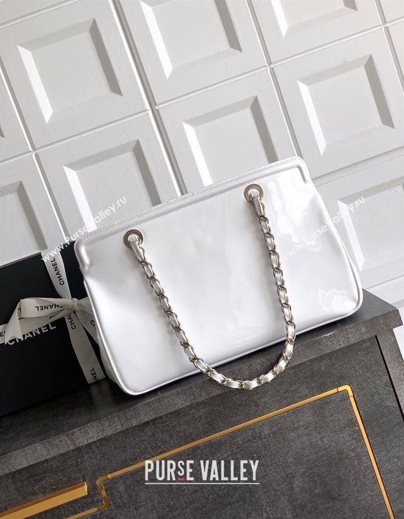 Chanel Maxi CC Shopping Bag White 2025 CH081304 (yezi-250813038)