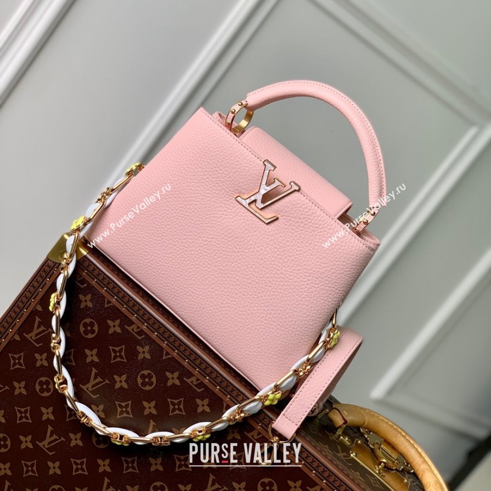 Louis Vuitton Capucines BB Bag in Taurillon Leather M23280 Pink 2024 (K-24030405)