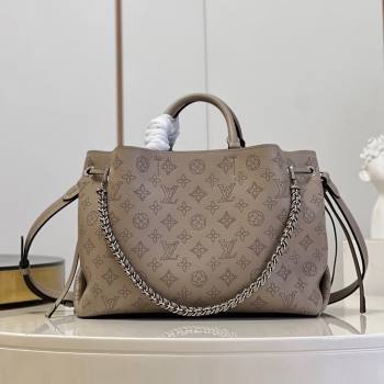 Louis Vuitton Bella Tote Bag in Mahina Perforated Calfskin M59200 Grey 2024 (JUAN-24082120)