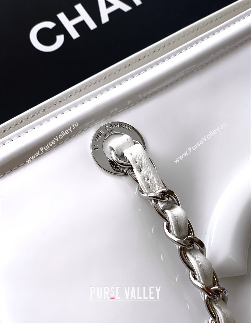 Chanel Maxi CC Shopping Bag White 2025 CH081304 (yezi-250813038)