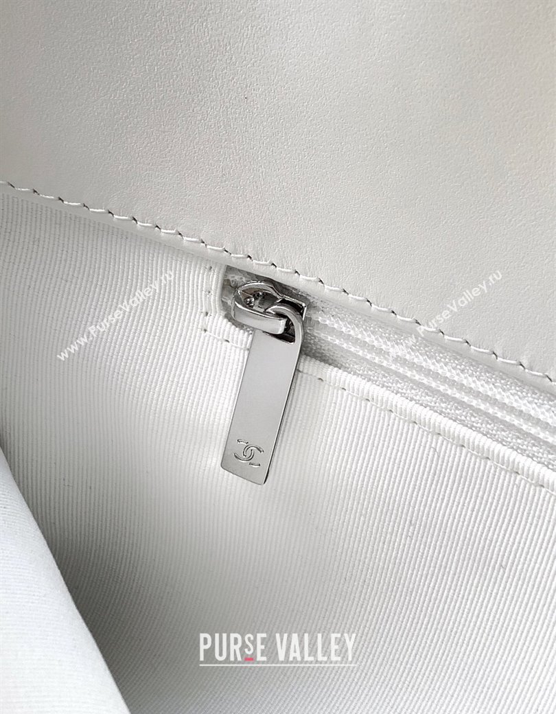 Chanel Maxi CC Shopping Bag White 2025 CH081304 (yezi-250813038)