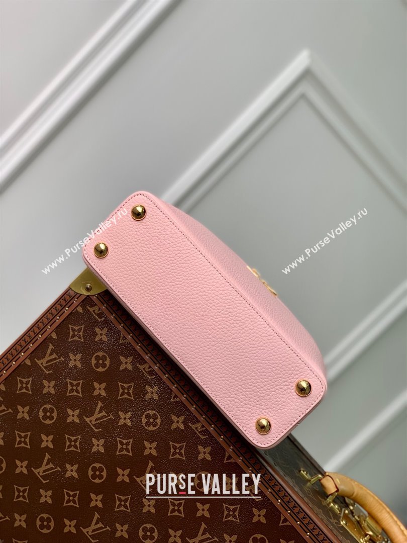 Louis Vuitton Capucines BB Bag in Taurillon Leather M23280 Pink 2024 (K-24030405)