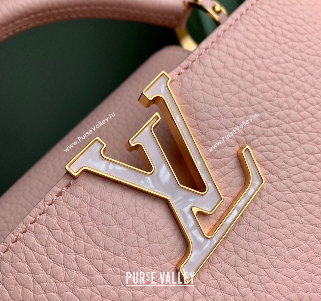 Louis Vuitton Capucines BB Bag in Taurillon Leather M23280 Pink 2024 (K-24030405)
