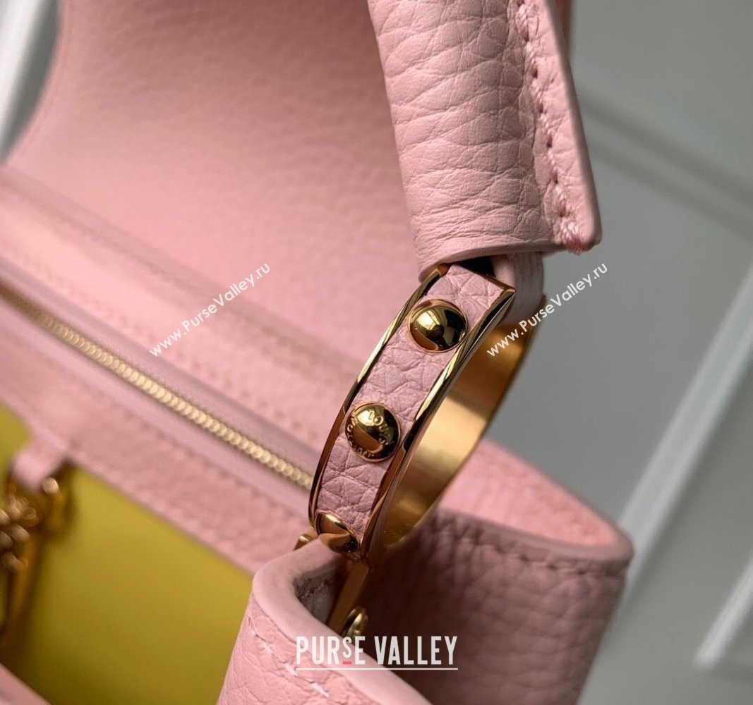 Louis Vuitton Capucines BB Bag in Taurillon Leather M23280 Pink 2024 (K-24030405)