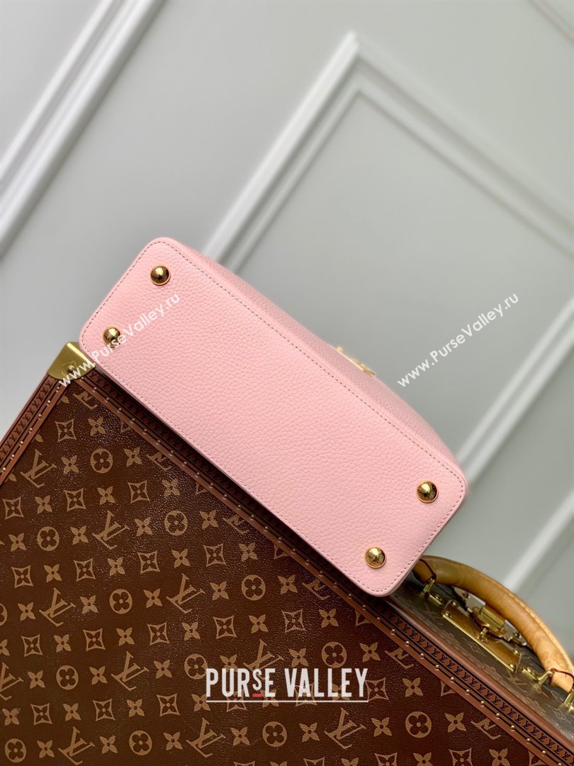 Louis Vuitton Capucines MM Bag in Taurillon Leather M23199 Pink 2024 (K-24030406)