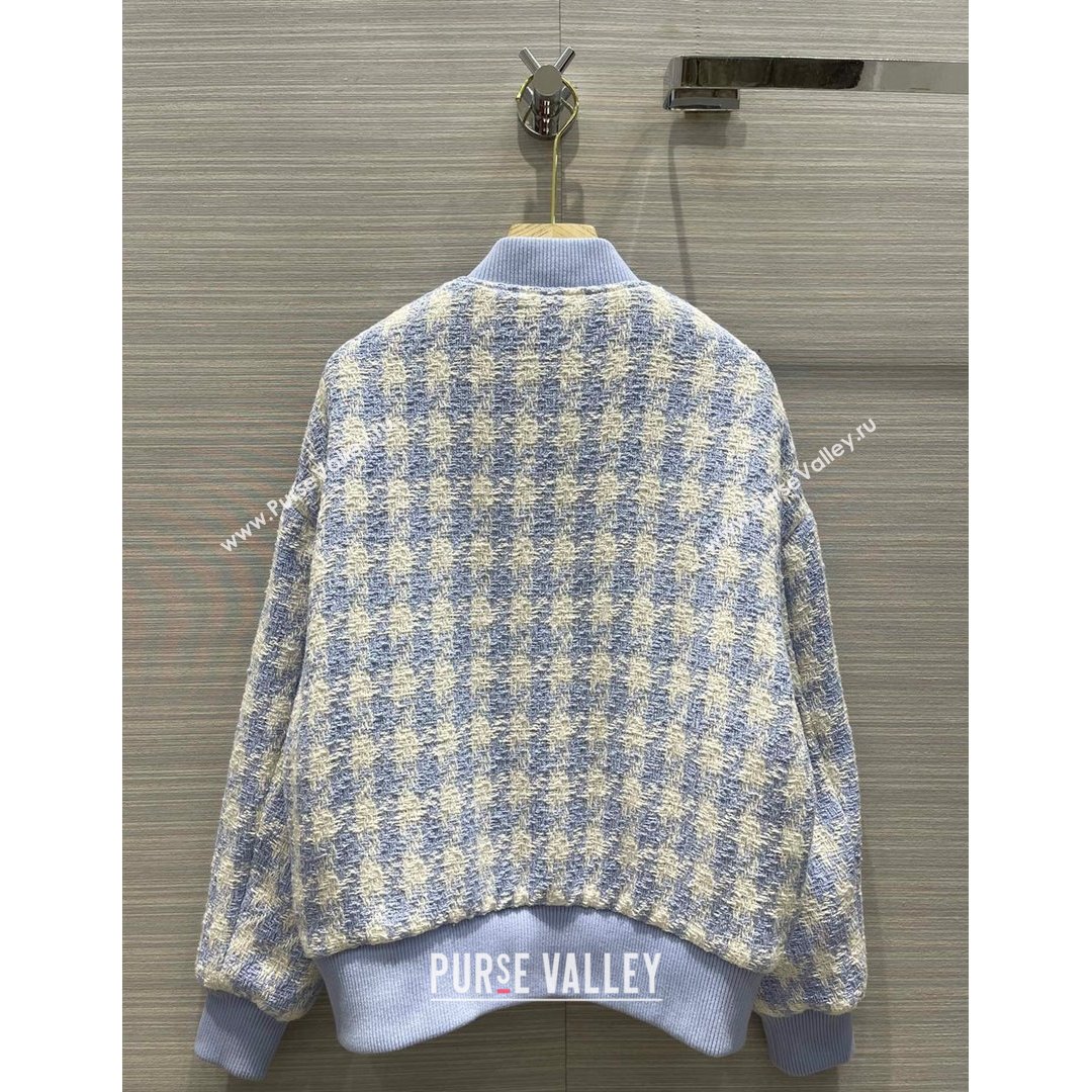 Balmain Tweed Jacket BJ152 Blue 2021  (Q-210915052)