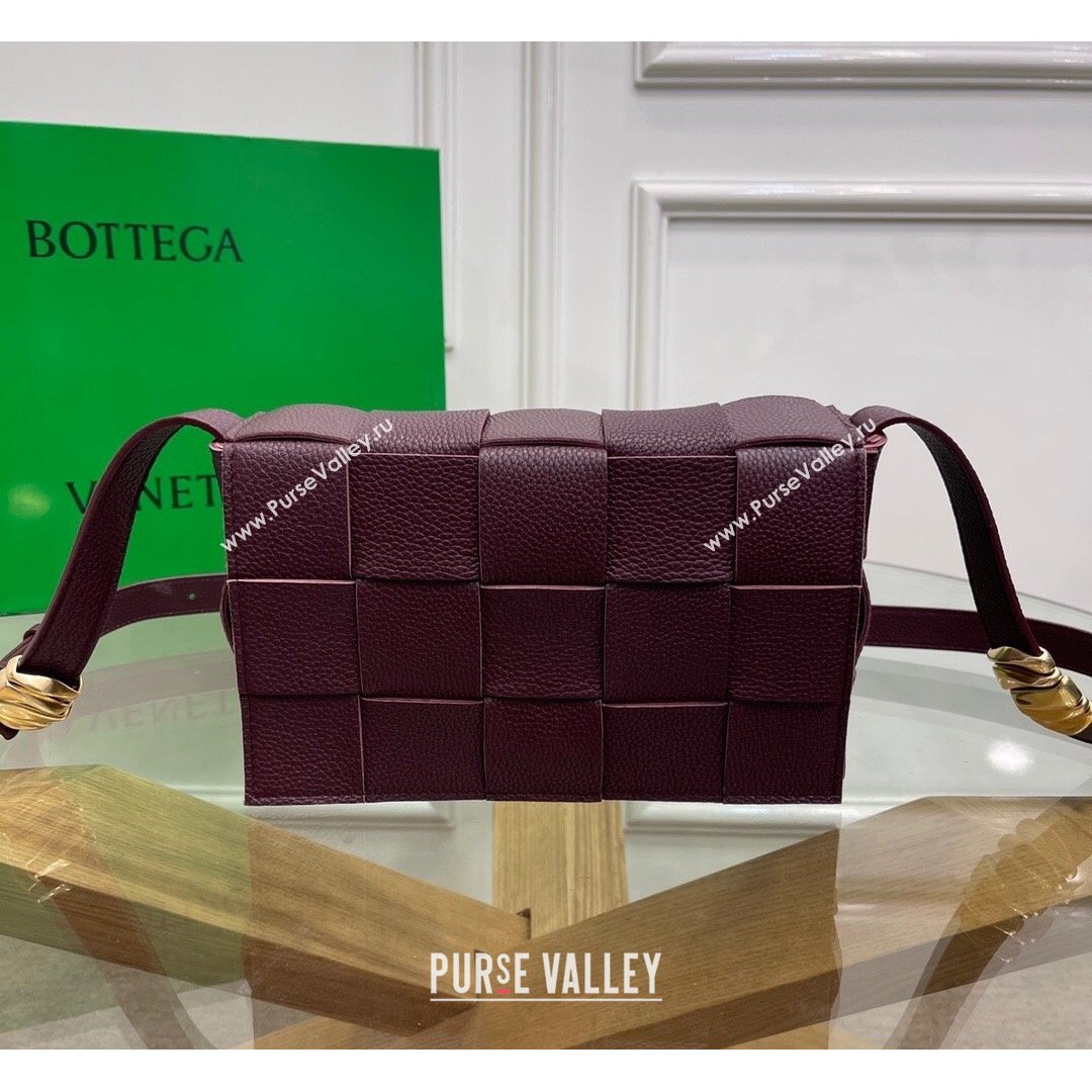 Bottega Veneta Cassette Small Bag in Maxi Grained Calfskin Penny Brown 2021 (MS-21091113)