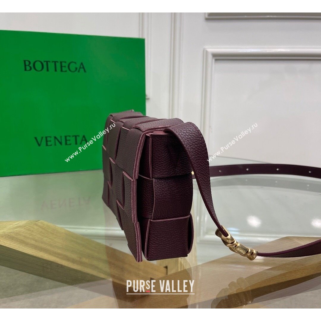 Bottega Veneta Cassette Small Bag in Maxi Grained Calfskin Penny Brown 2021 (MS-21091113)