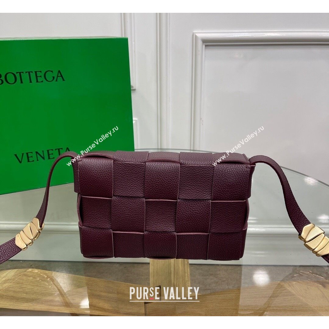 Bottega Veneta Cassette Small Bag in Maxi Grained Calfskin Penny Brown 2021 (MS-21091113)