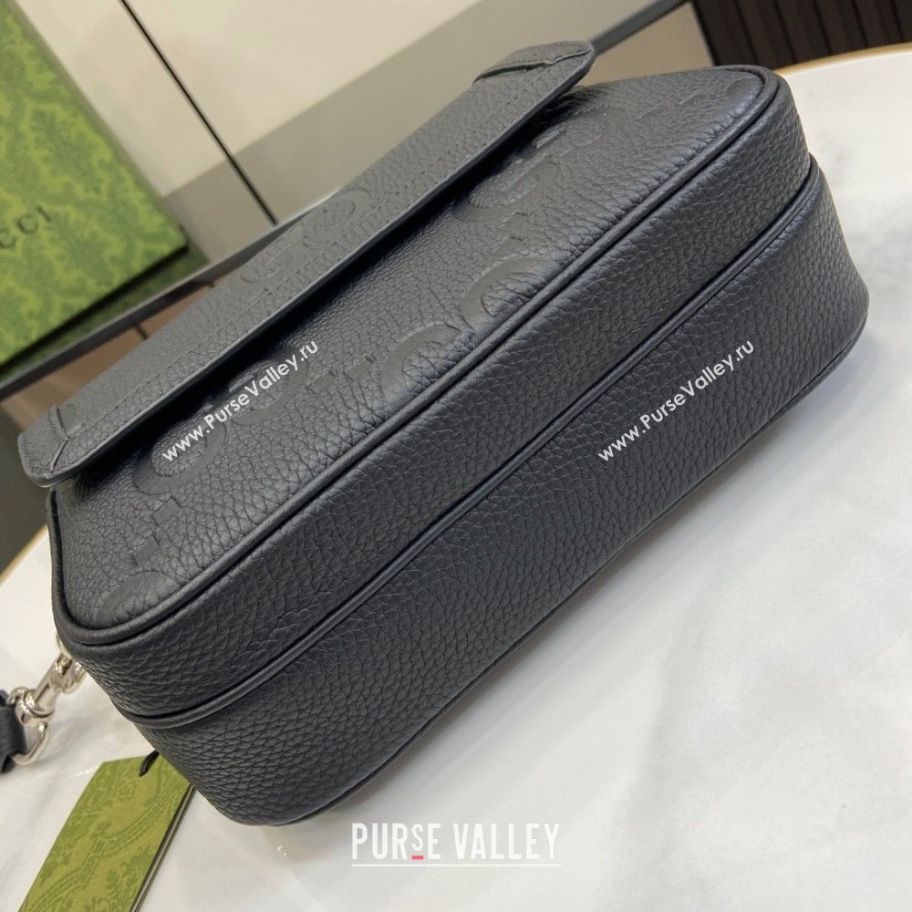 Gucci Jumbo GG Small Crossbody Bag 794088 Black 2024 (XLU-24093010)